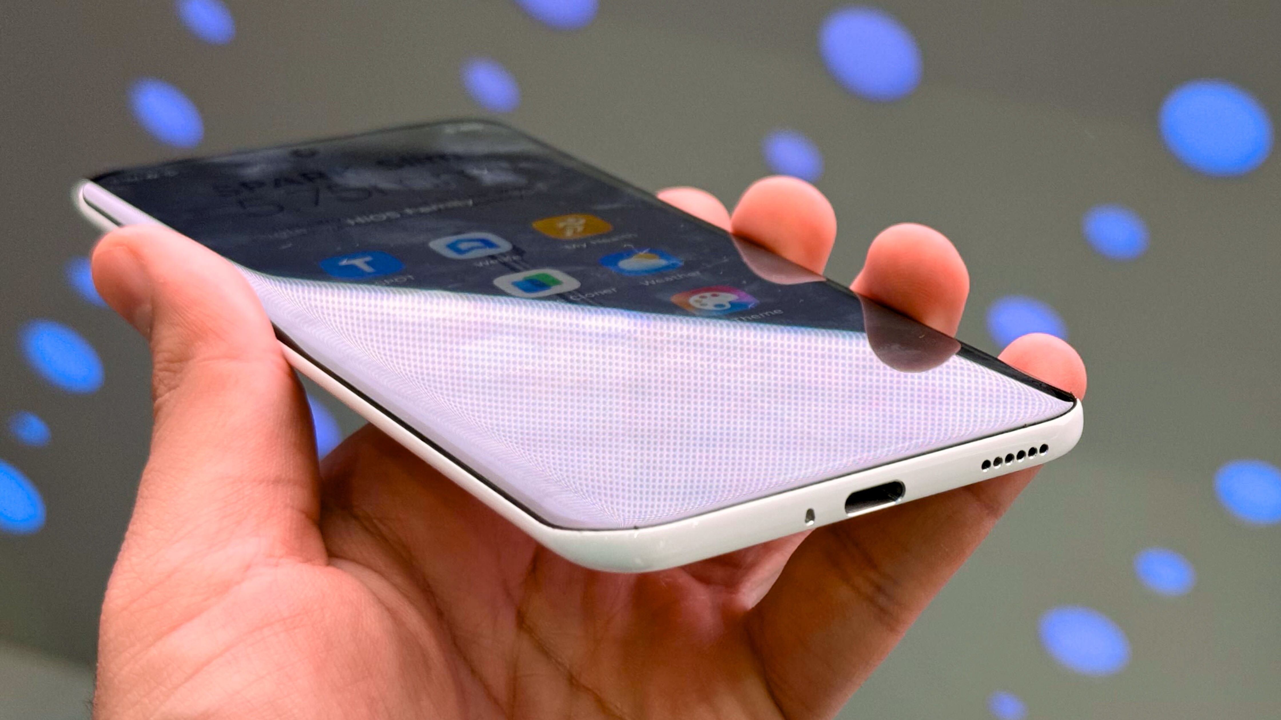 The TECNO Pova Slim in the hand at IFA 2025.