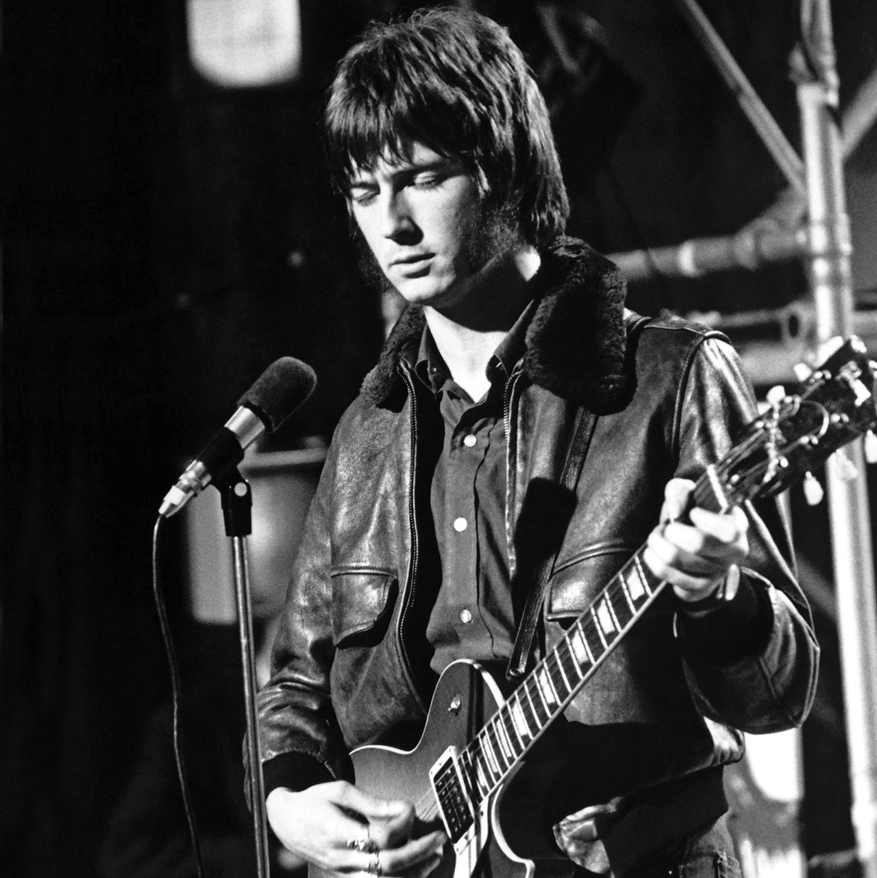 Eric Clpaton, onstage with Cream on the Ready Steady Go! television show in November 1966