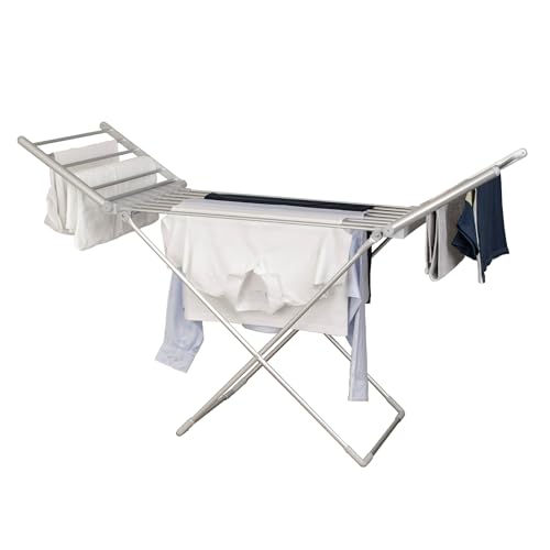Status Heated Clothes Airer | Aluminium Clothes Drying Rack | Winged Electric Clothes Dryer Rack | Ahca-220w1pkb