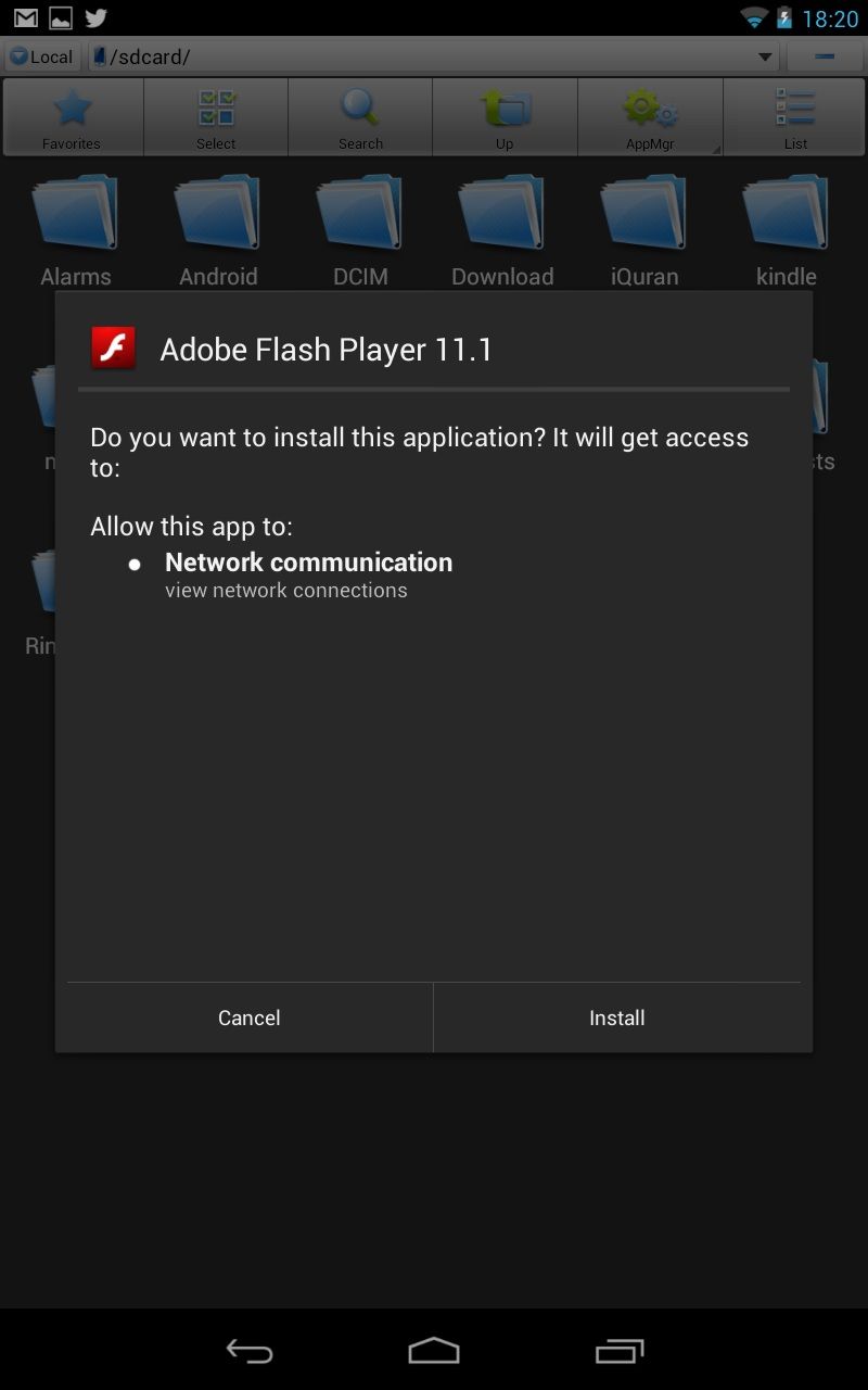 Step 3: Install using ES File Manager