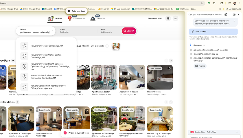 A screenshot of Auto Browse running on a Tech &amp; Learning contributor's computer.