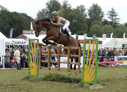 Mike Jackson (Heythrop) in The Masters' Challenge at The Fidelity Blenheim Palace International Horse Trials, near Woodstock in the UK on 14 September 2013