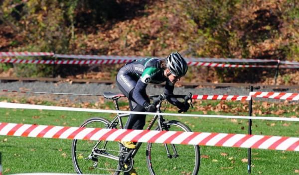 Mary McConneloug (Kenda-Seven-No Tubes) looking like a road racer.