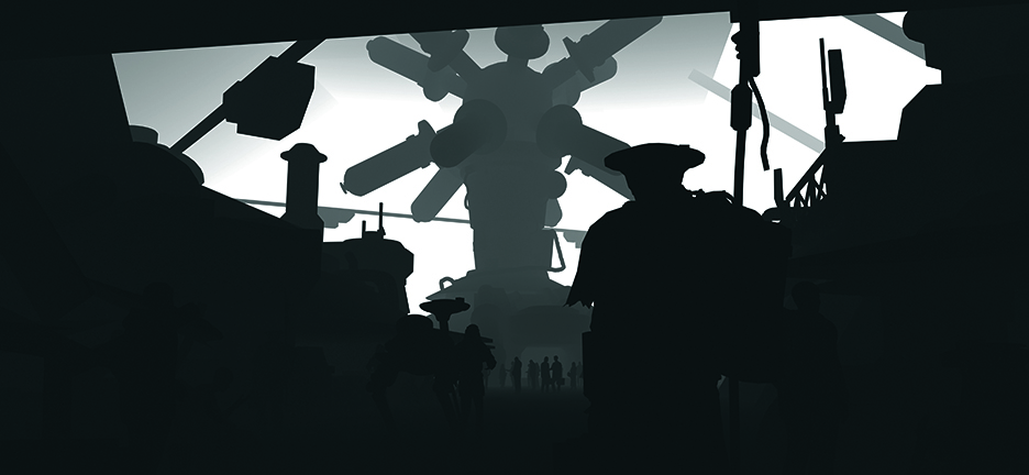 Concept art for a video game