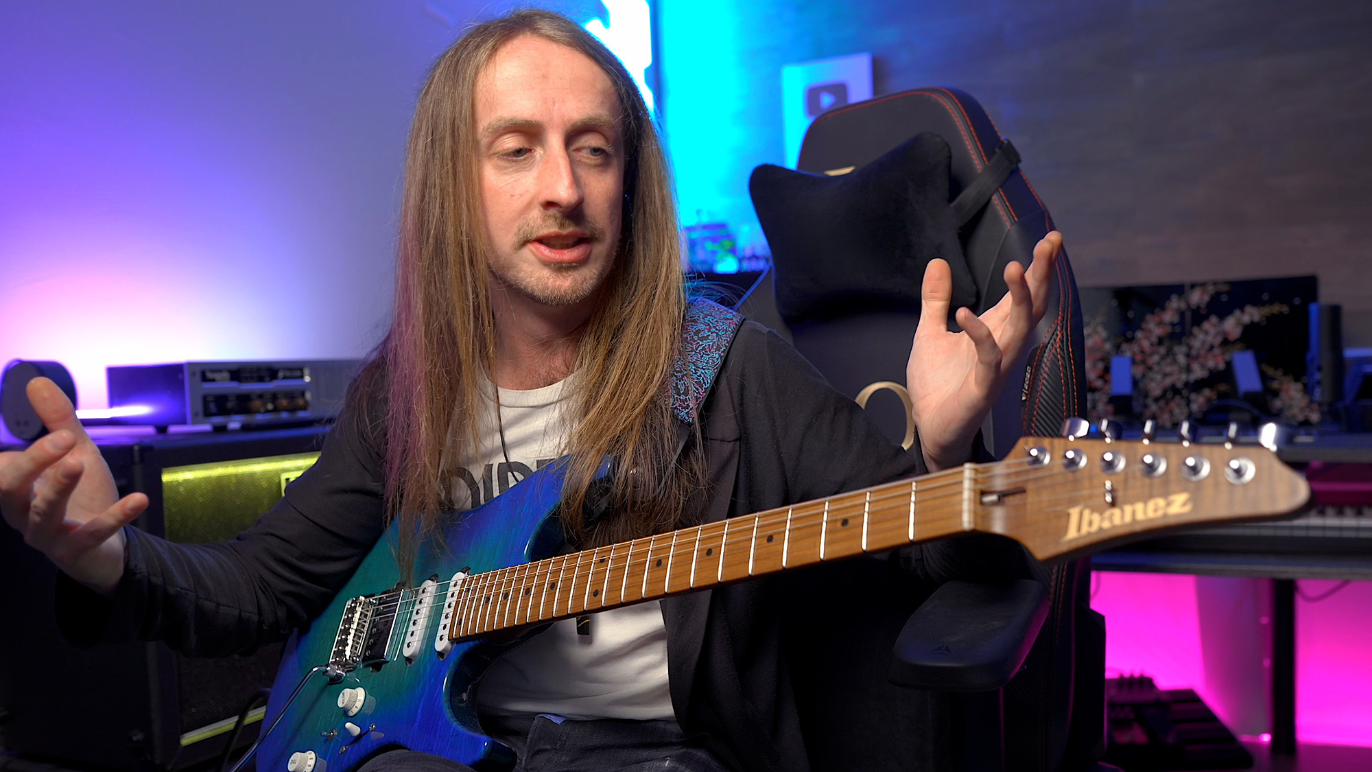 Jack Gardiner in his home studio