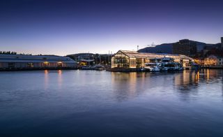 Brooke Street Pier, Hobart, by Circa Morris Nunn
