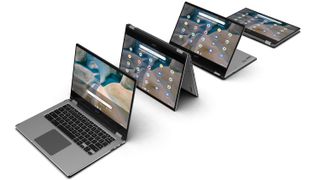 Acer Chromebook Spin 514 in multiple positions