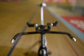 The front and rear integrated brakes were removed, and replaced with carbon filler to maintain the same surface geometry as the standard Speed Concept