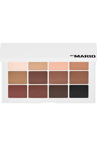 A Makeup by Mario palette against a white background.