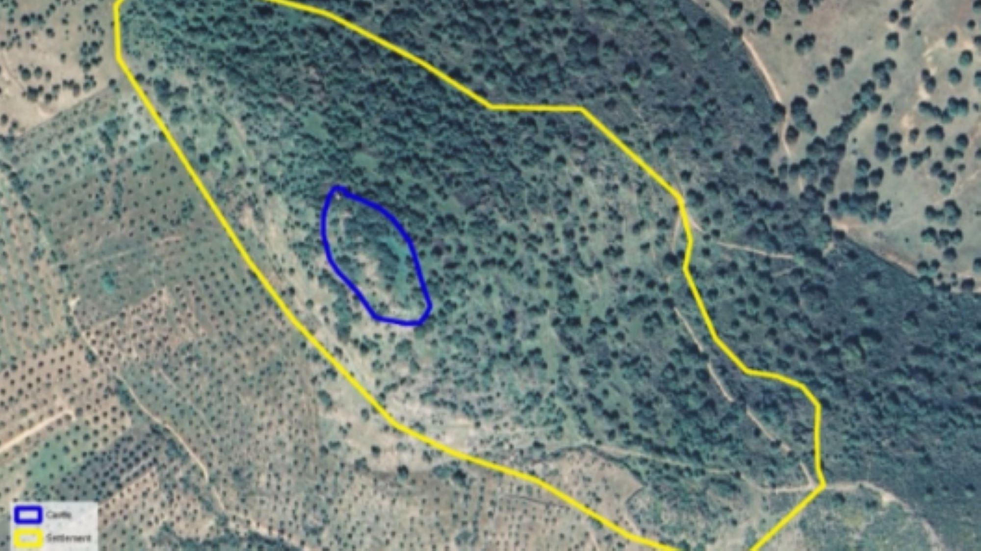 An image showing the area where the castle is located.