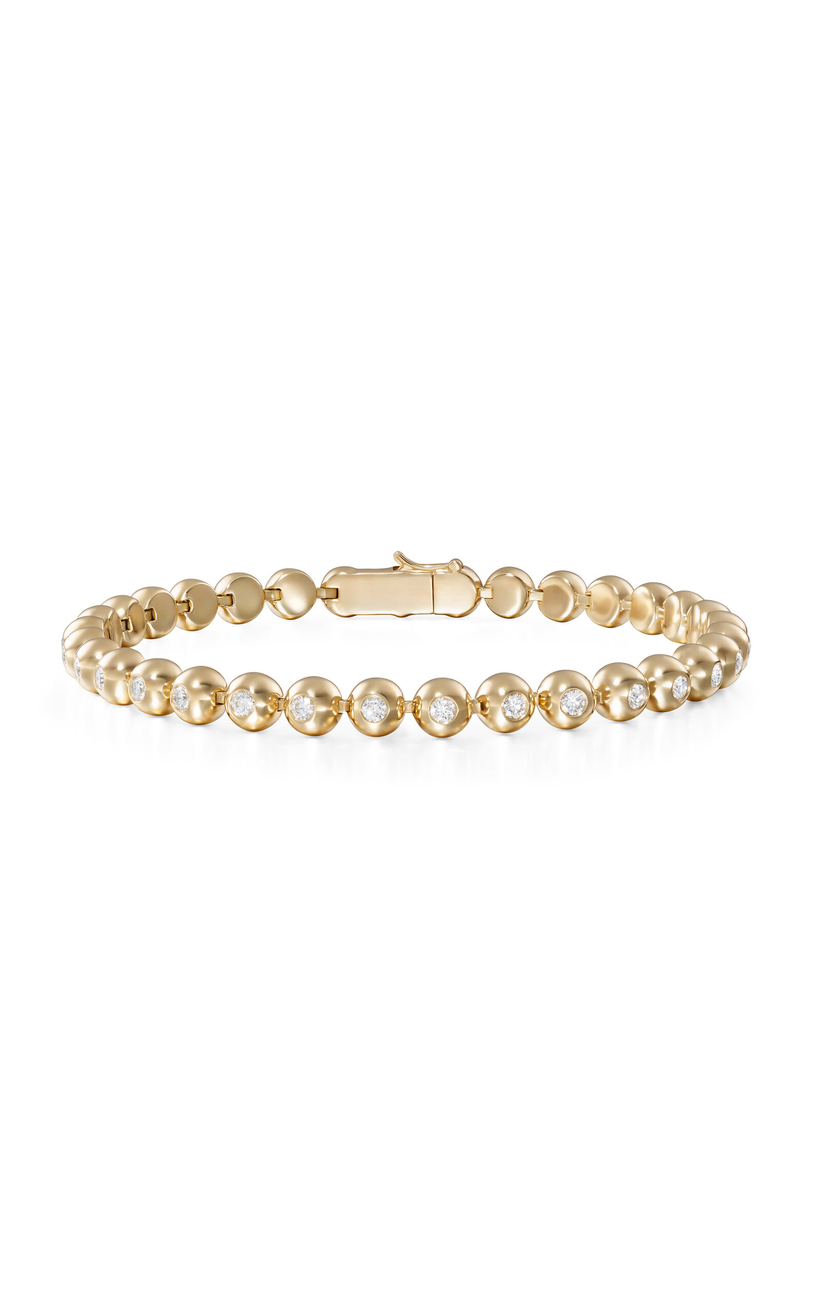 Audrey 18k Yellow Gold Diamond Tennis Bracelet