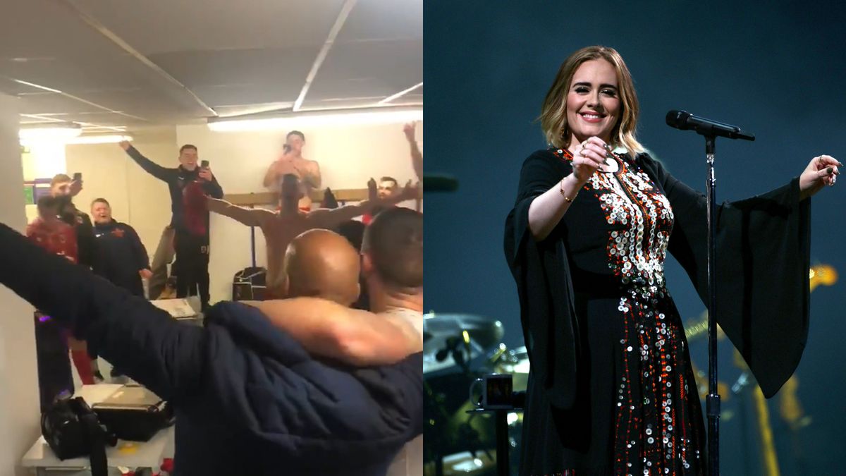 Chorley celebrate their 3-2 FA Cup win against Wigan with an Adele singalong