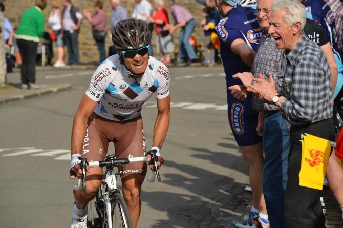 Betancur (Ag2r La Mondiale) tried his best to stay away on the gruelling slopes of the Mur