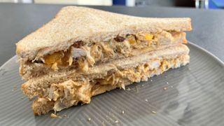 Coronation chicken sandwich