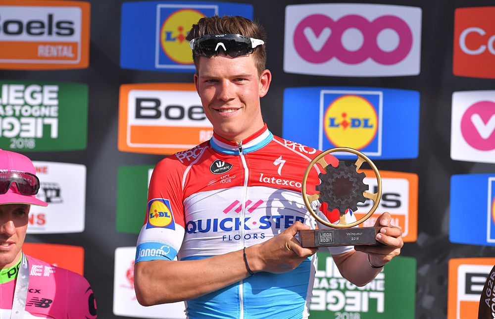 Bob Jungels (Quick-Step Floors) wins Liege-Bastogne-Liege