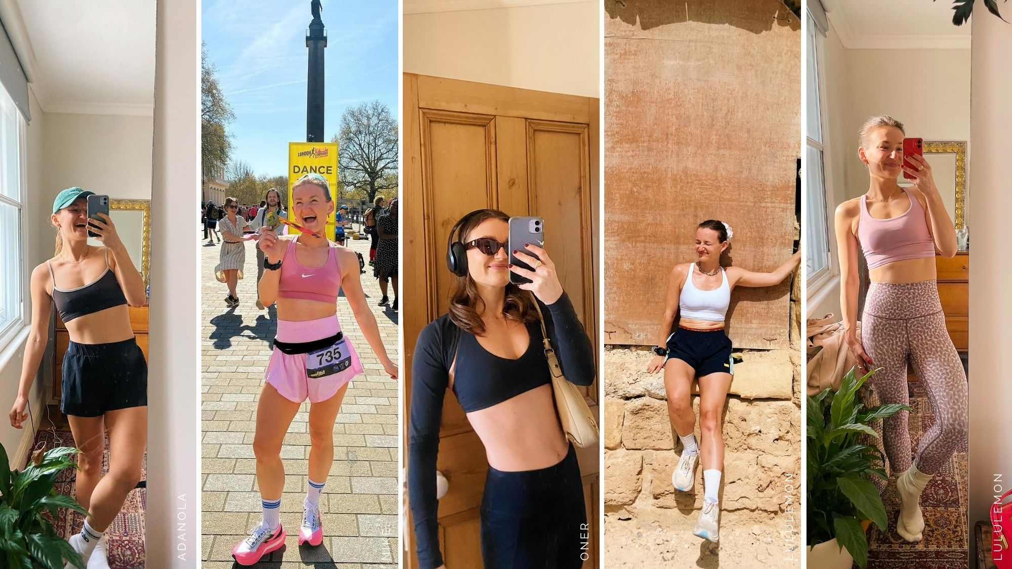 Best sports bras: Health Editor Ally Head testing the sports bras in this round up