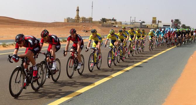 BMC was once again in control at the front on stage 3 of the Dubai Tour