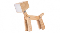 HROOME wooden dog lamp