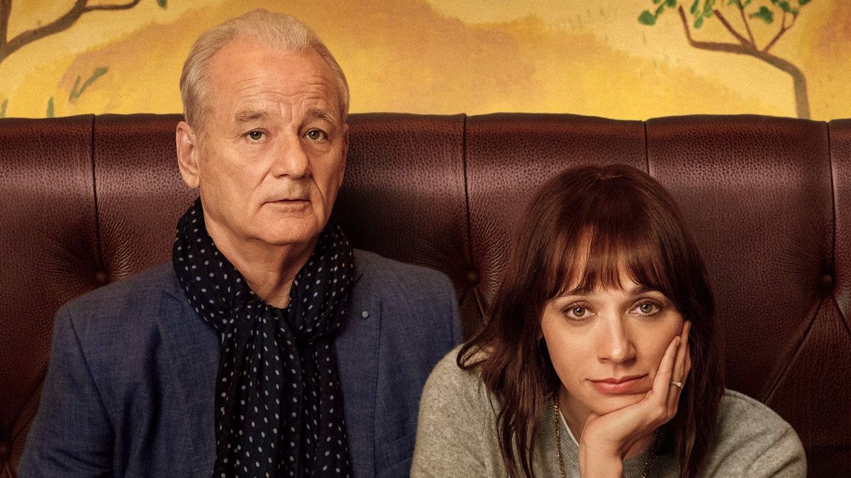 On the Rocks movie poster featuring Bill Murray and Rashida Jones