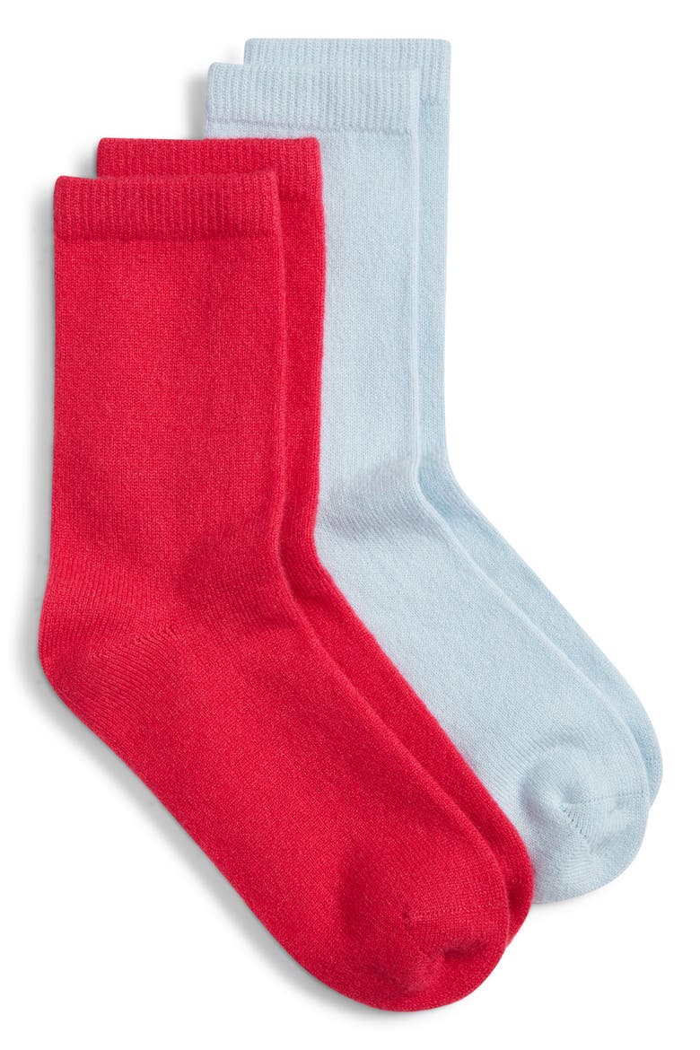 Assorted 2-Pack Cashmere Blend Crew Socks