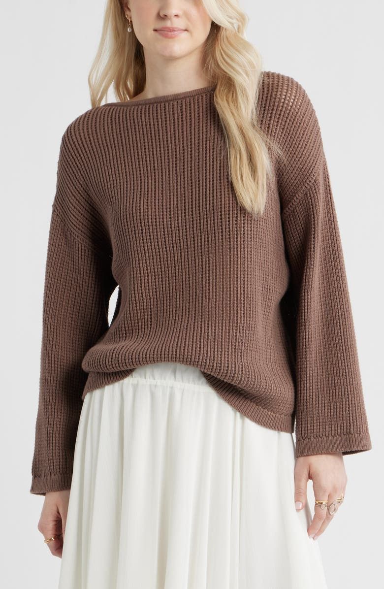 Cotton Open Stitch Sweater