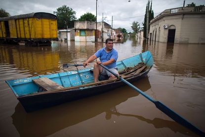Heavy floods in Argentina have been attributed to El Nino