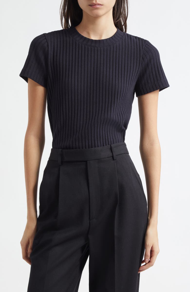 Rib Crewneck Top