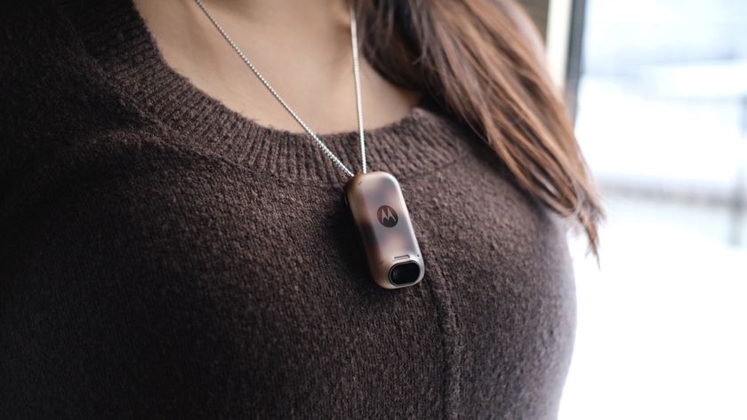 leaked image of wearable motorola ai pendant concept