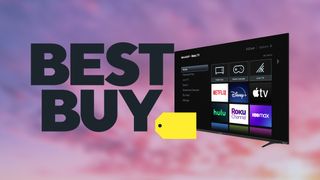 Best Buy logo with Sharp Tv