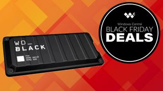 Header imager for Windows Central's Black Friday deal the WD_BLACK P40 Game Drive SSD