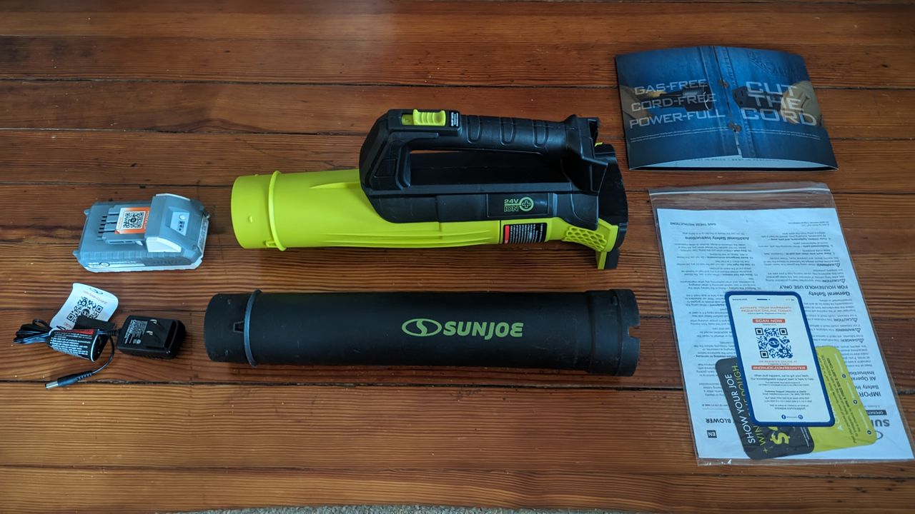 Sun Joe 24V-TB-LTE 24-Volt* IONMAX Cordless Compact Turbine Jet Blower
