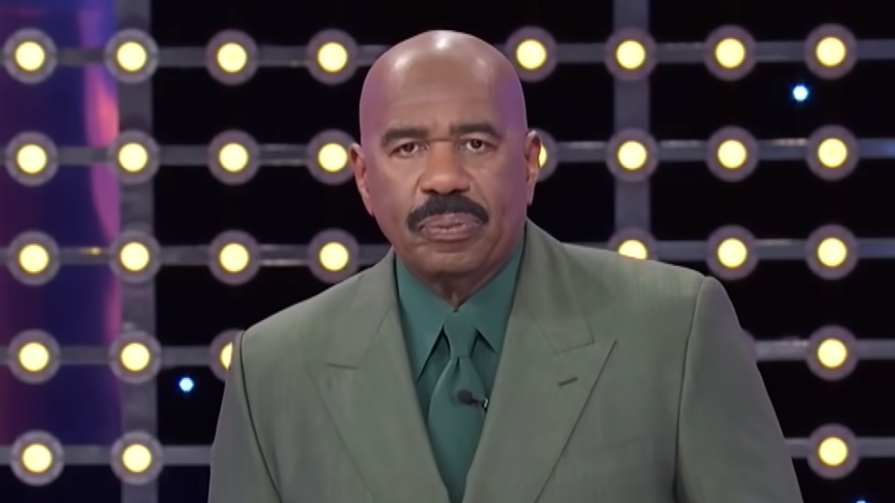 Mustaches Got Roasted By A Family Feud Contestant, And Steve Harvey's  Reaction Is Priceless | Cinemablend