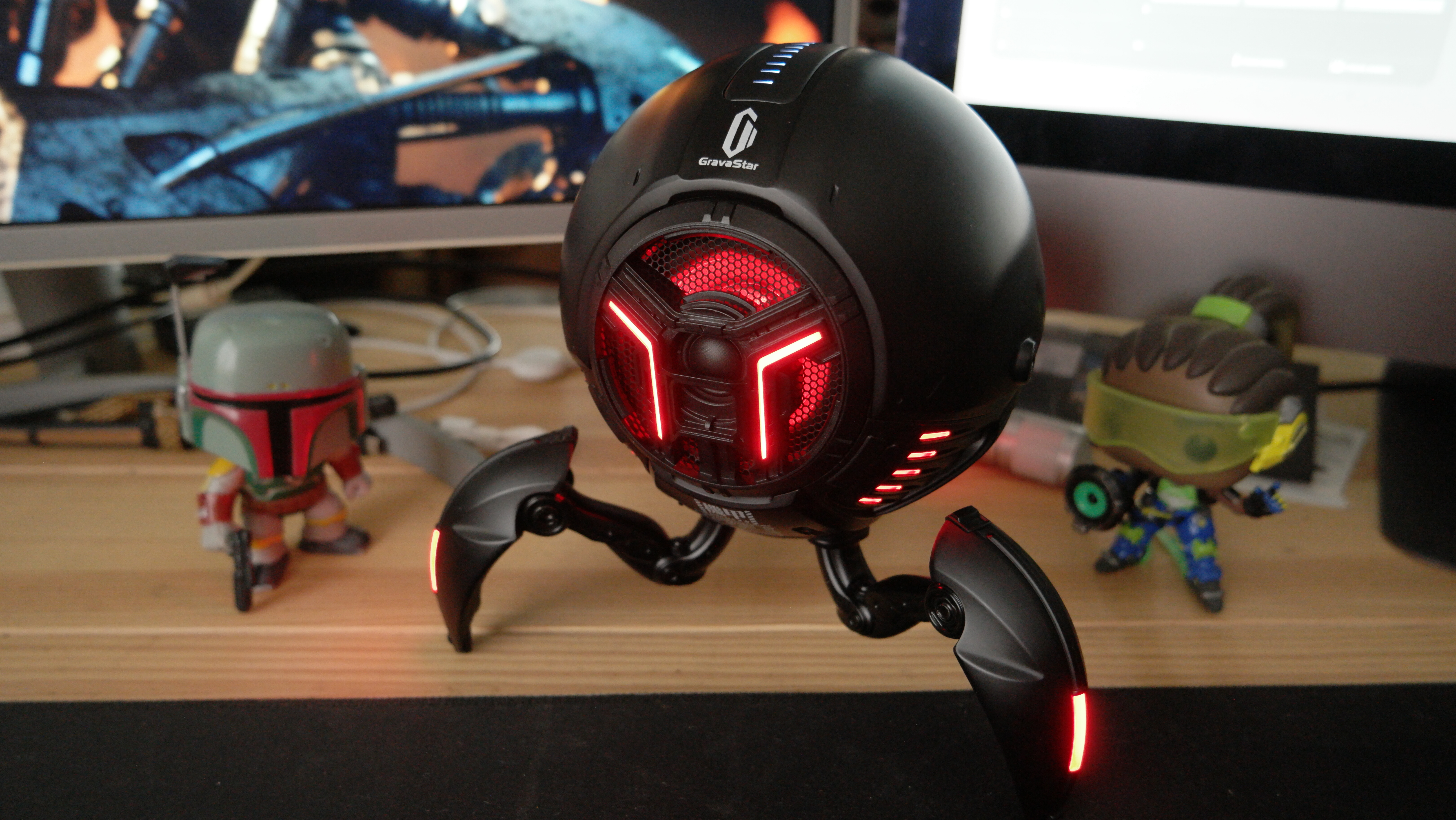 Gravastar Mars Pro V2 RGB red lighting