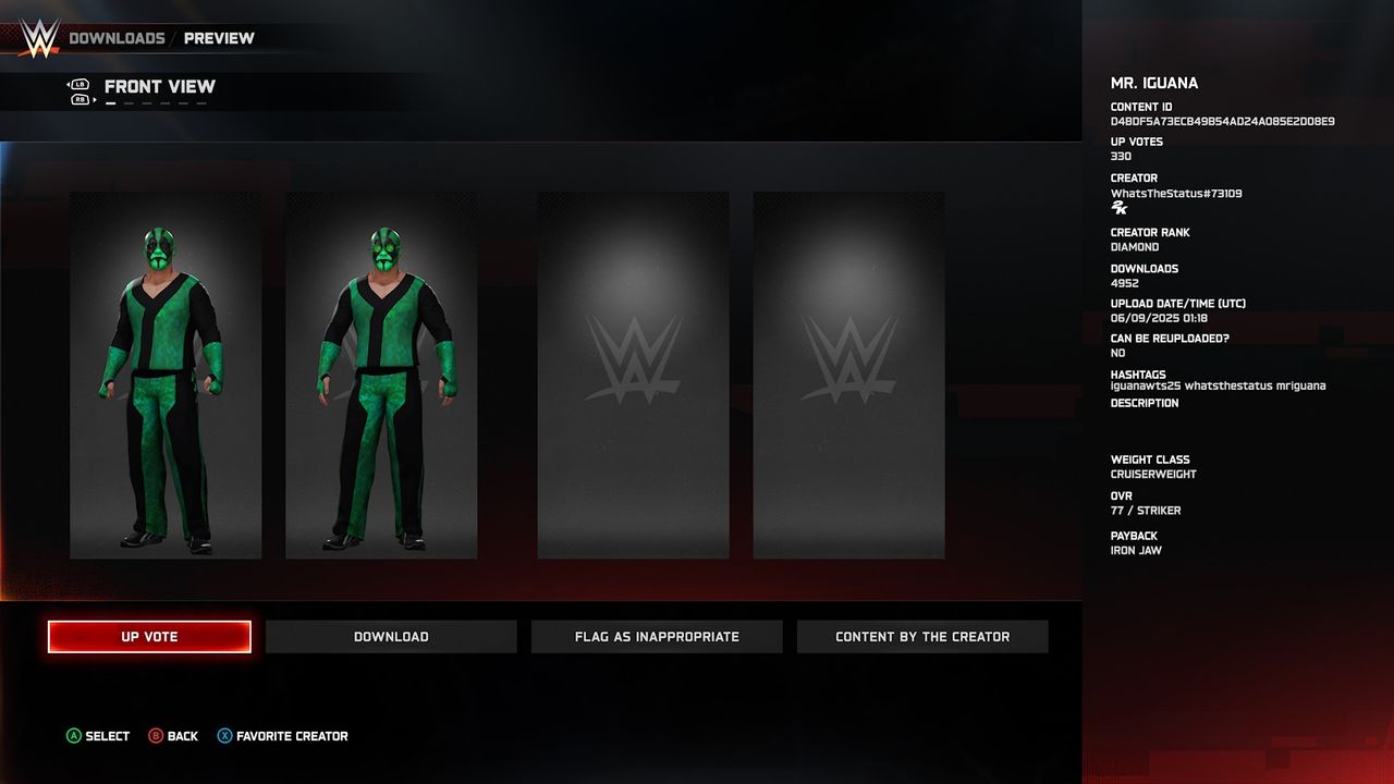 WWE 2K25 community creations