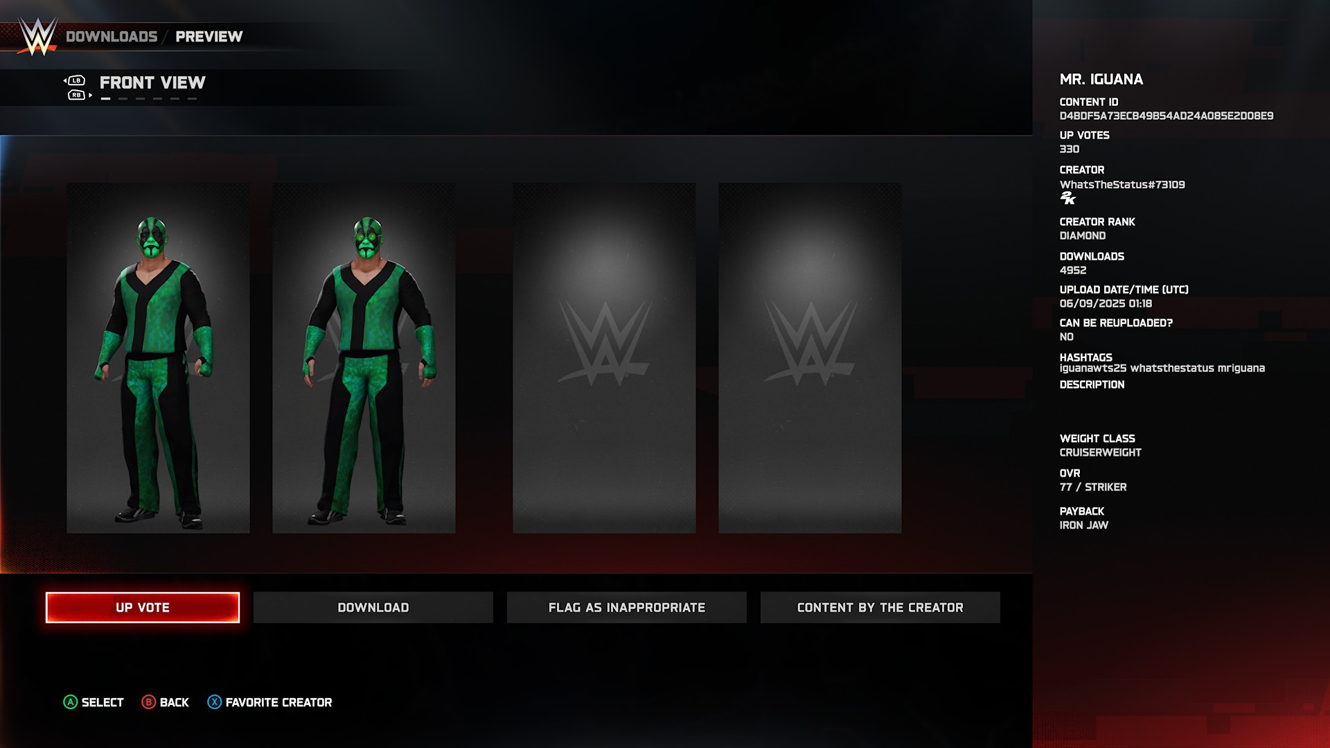 WWE 2K25 community creations