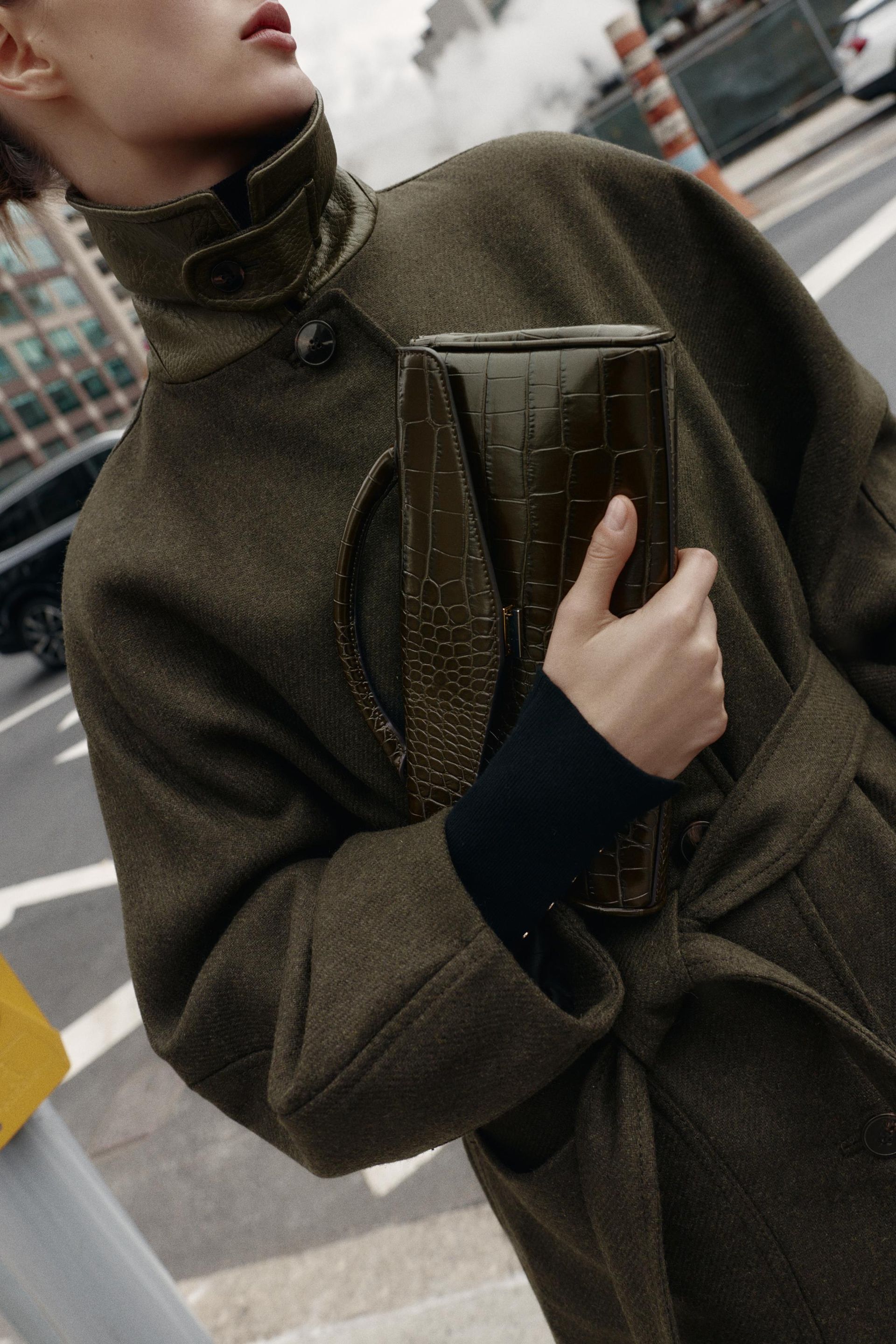 ZARA Embossed Handbag