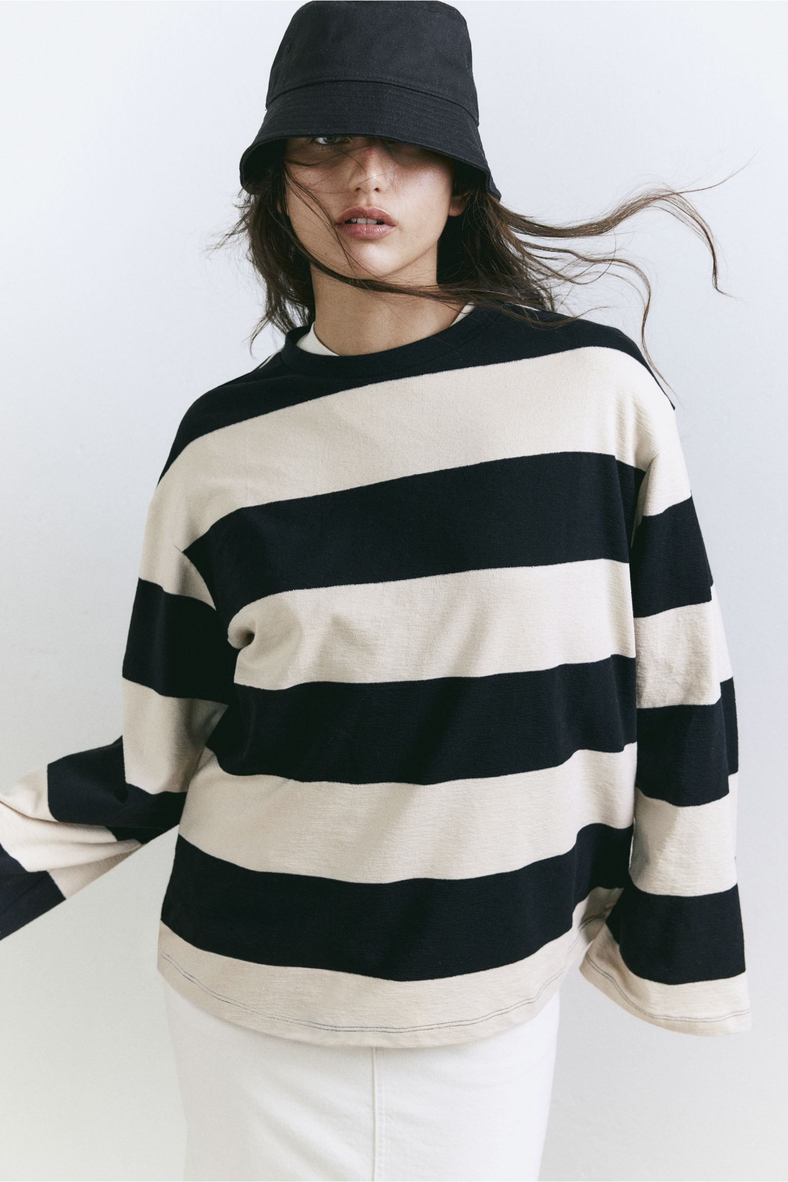 Oversized Stripe Top