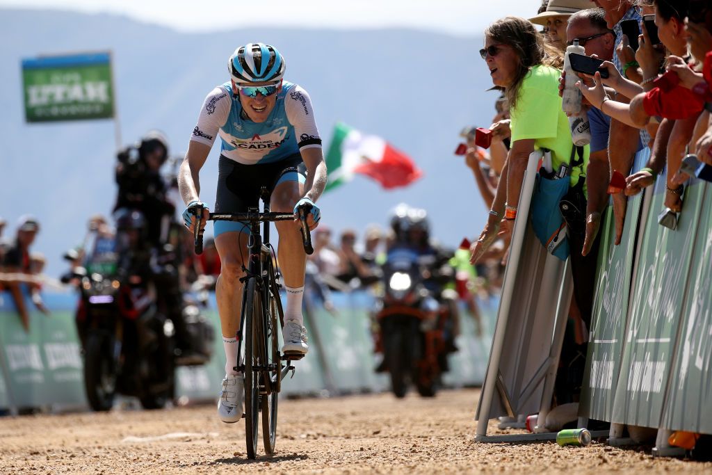 Ben Hermans (Israel Cycling Academy) en route to winning stage 2 of the 2019 Tour of Utah