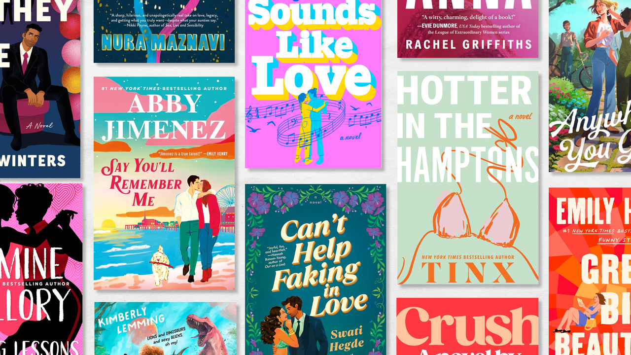 a collage of book covers of the best romance books of 2025