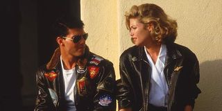 Tom Cruise and Kelly McGillis in Top Gun