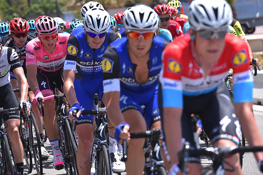 Etixx-QuickStep set the pace at the front of the field