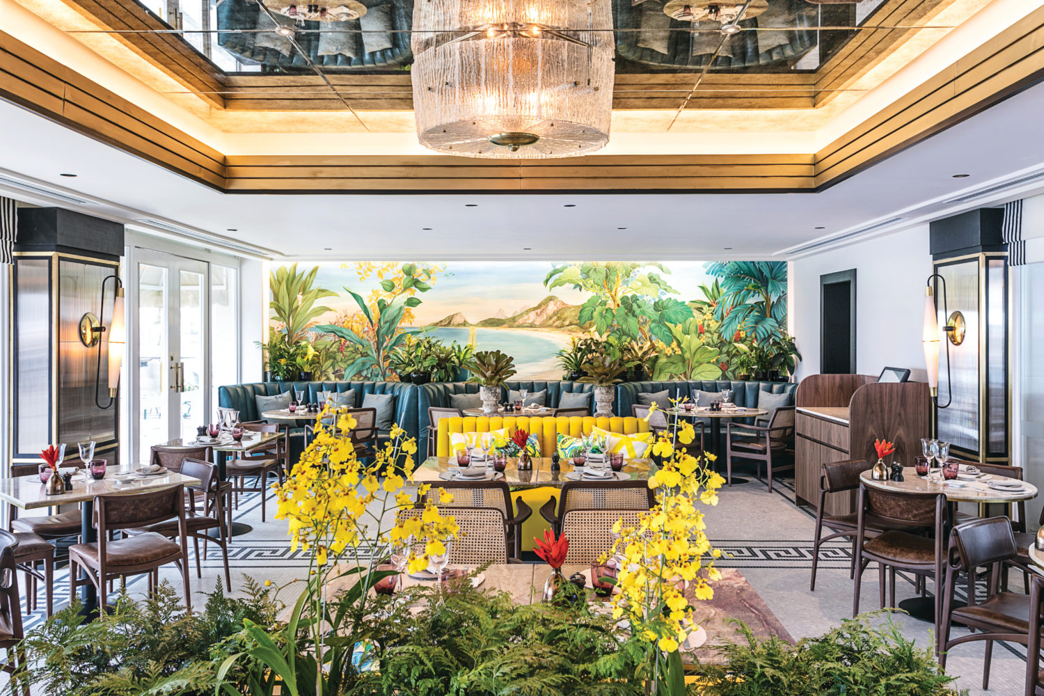The inside of Copacabana Palace's Pergula restaurant