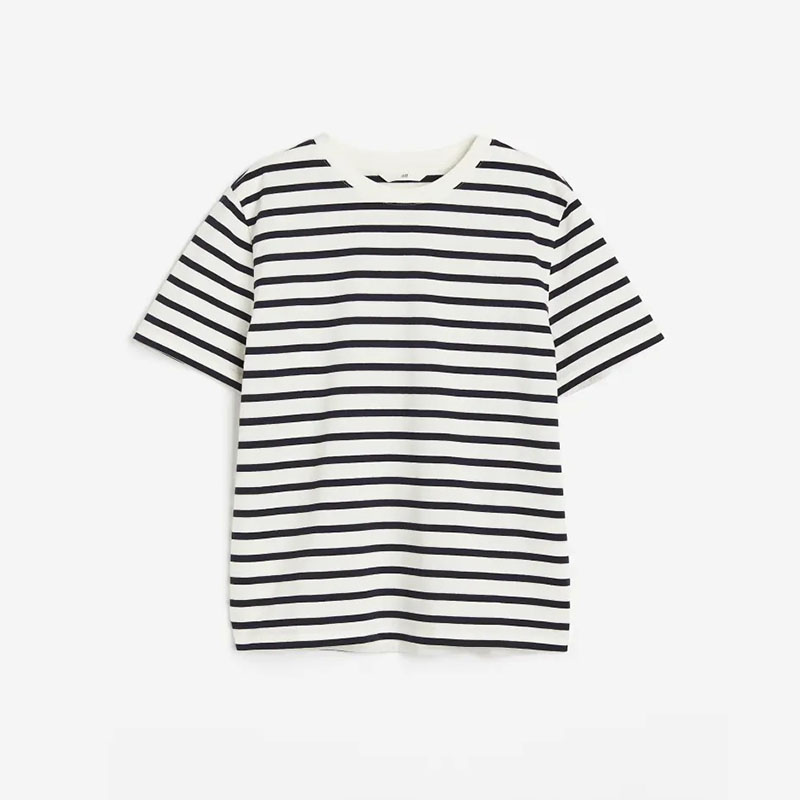 H&M black and white striped t-shirt