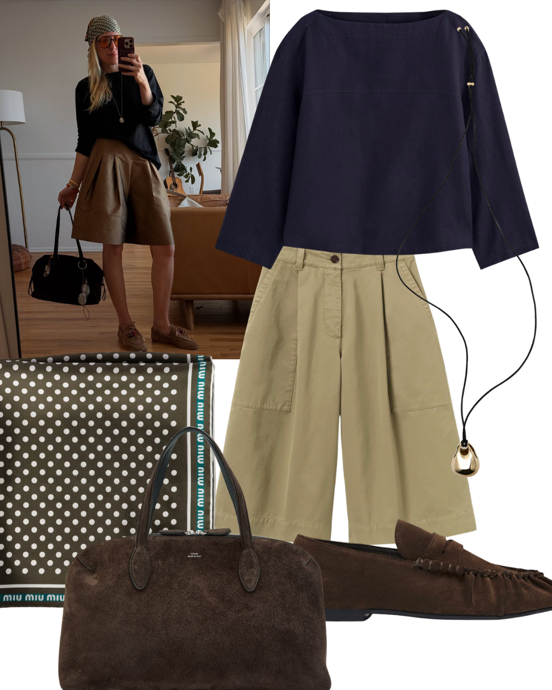 summer in the city outfit collages