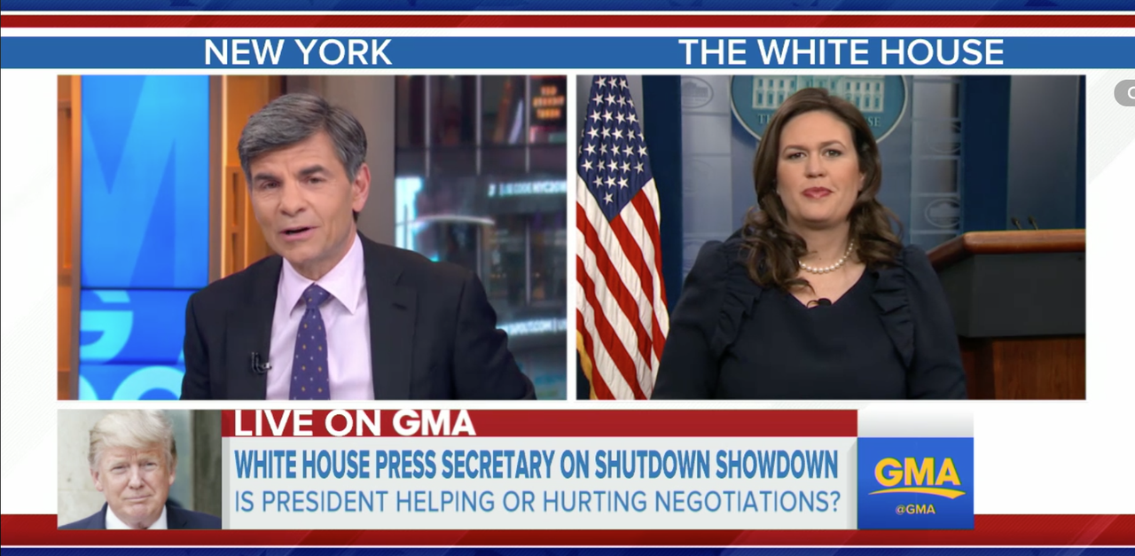 George Stephanopoulos speaks with Sarah Huckabee Sanders.