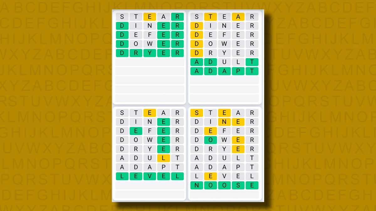 Quordle hints and answers for Friday, April 25 (game #1187) | TechRadar