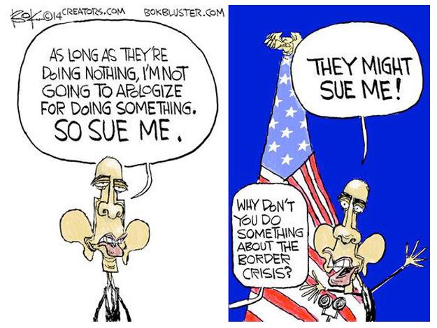 Obama cartoon executive order immigration