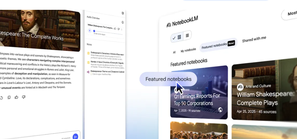 A screenshot from NotebookLM