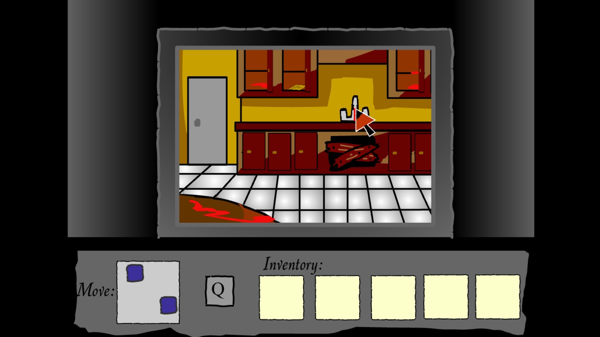 Screenshot from Escape from 1428 Elm Street, a free to play flash player game by Shawn Tanner