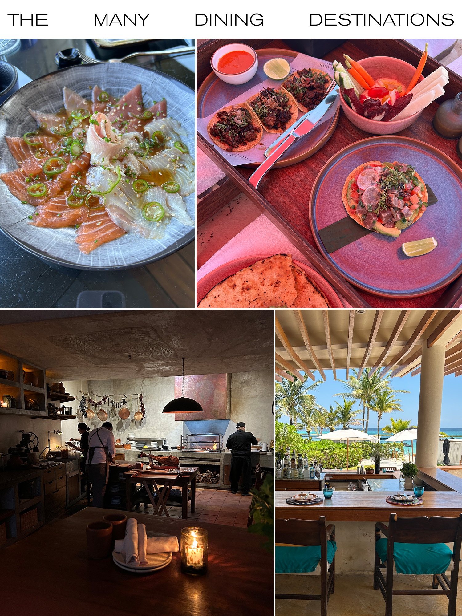 Restaurantes Rosewood Mayakoba